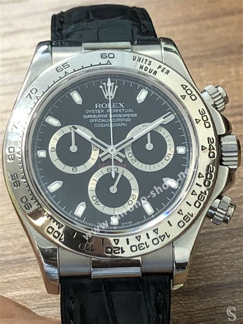 genuine rolex leather strap|rolex daytona crocodile strap.